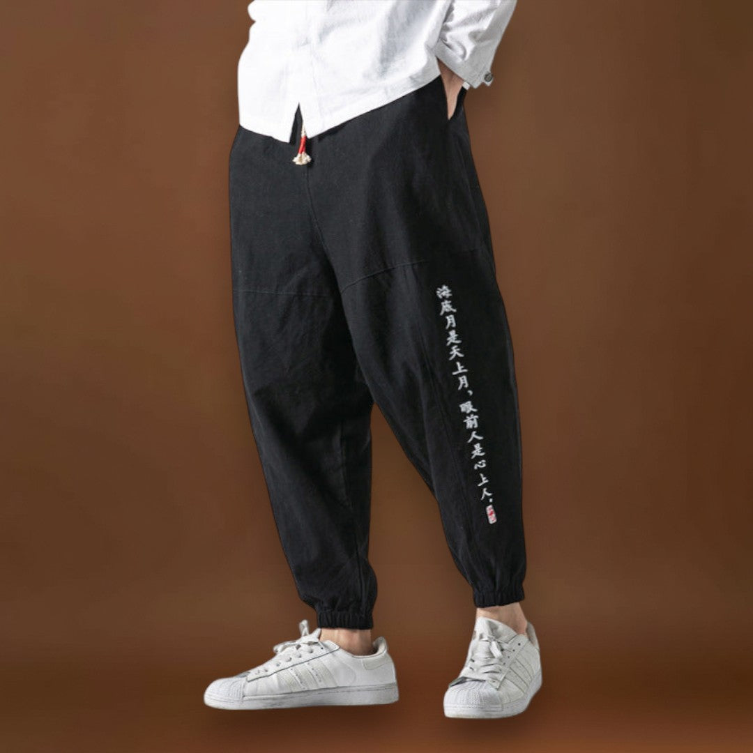 Csanádi - Kényelmes japán nadrág Fekete