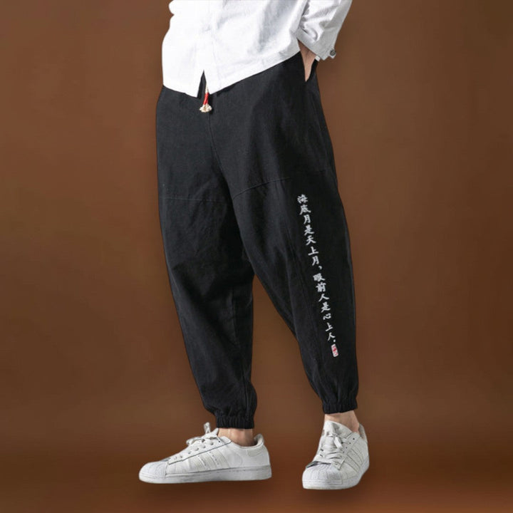 Csanádi - Kényelmes japán nadrág Fekete