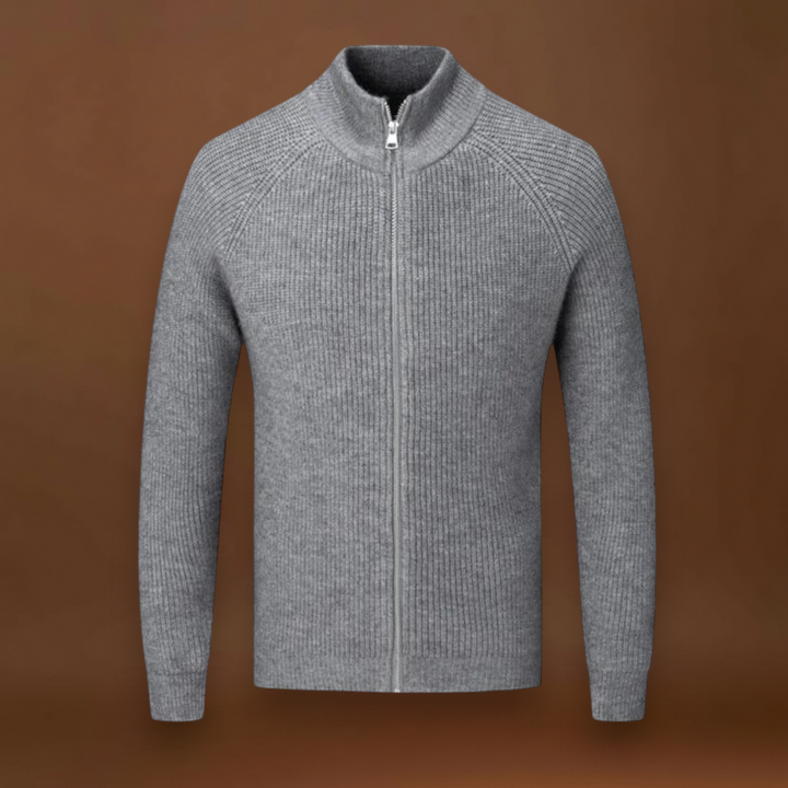 Örs - Egyszínű Cipzáras Kötött Kardigán