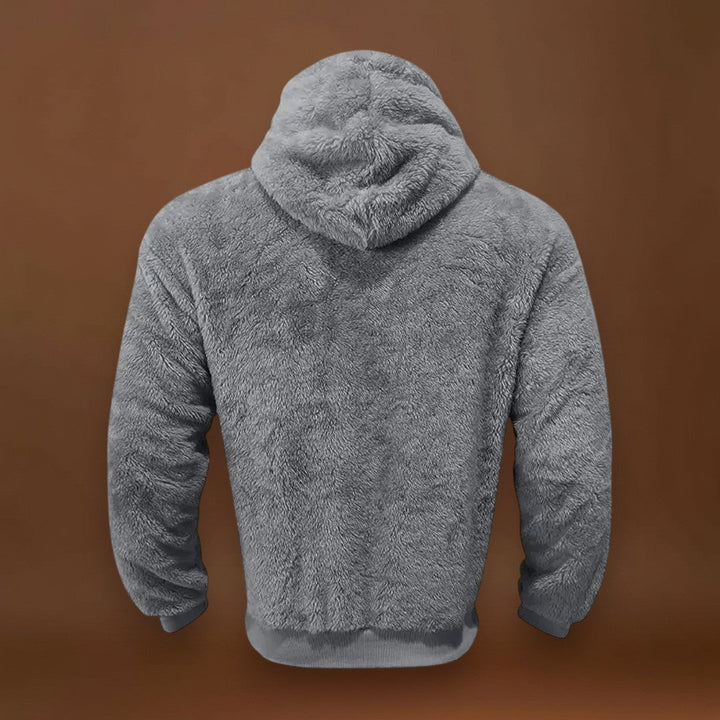 Ádori- Fleece keverék kapucnival és meleg zsebbel