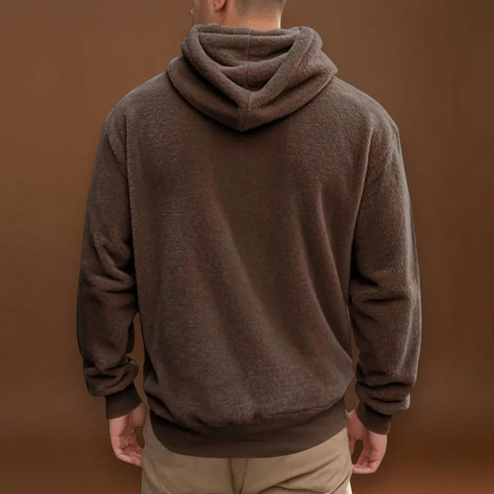 Ádori- Fleece keverék kapucnival és meleg zsebbel