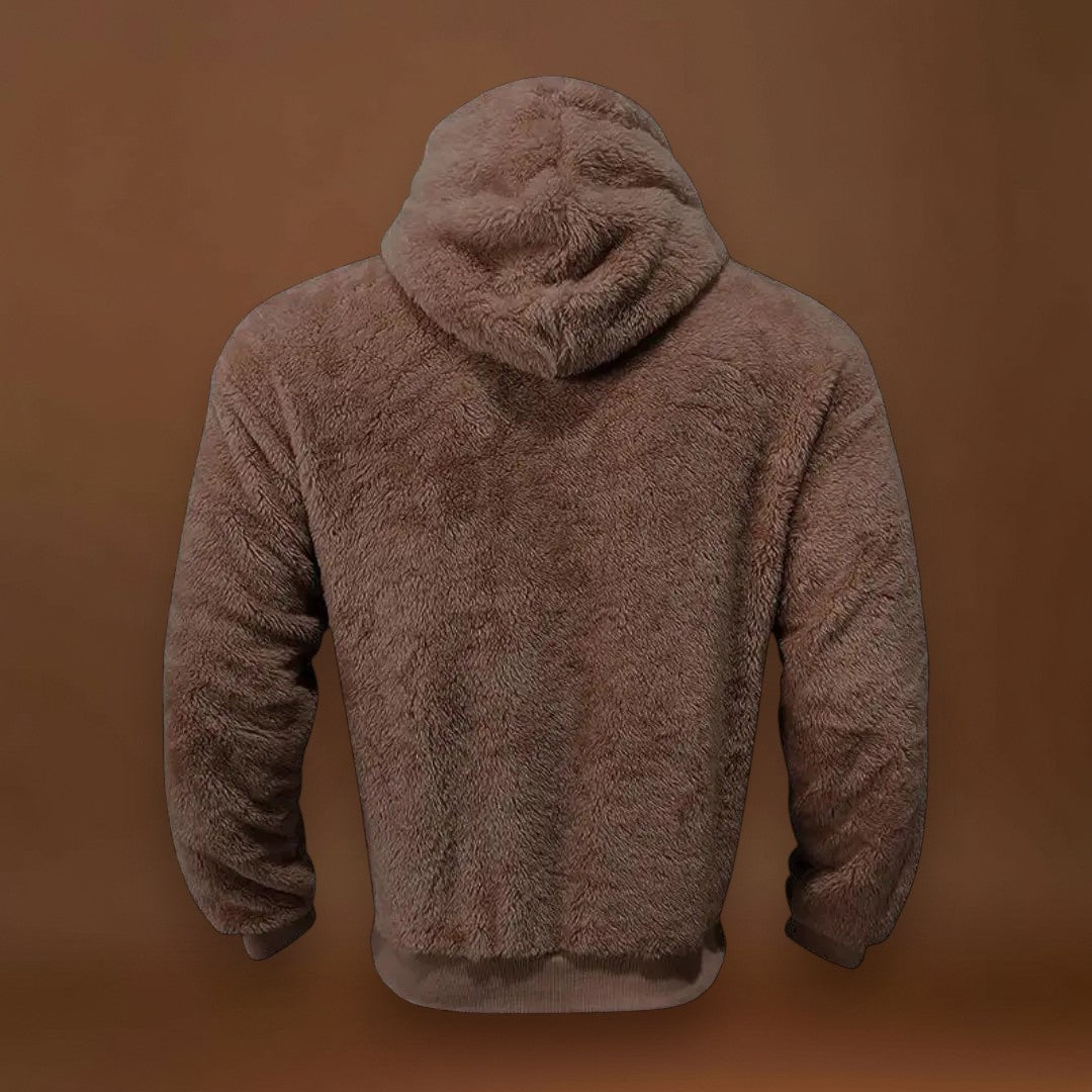 Ádori- Fleece keverék kapucnival és meleg zsebbel