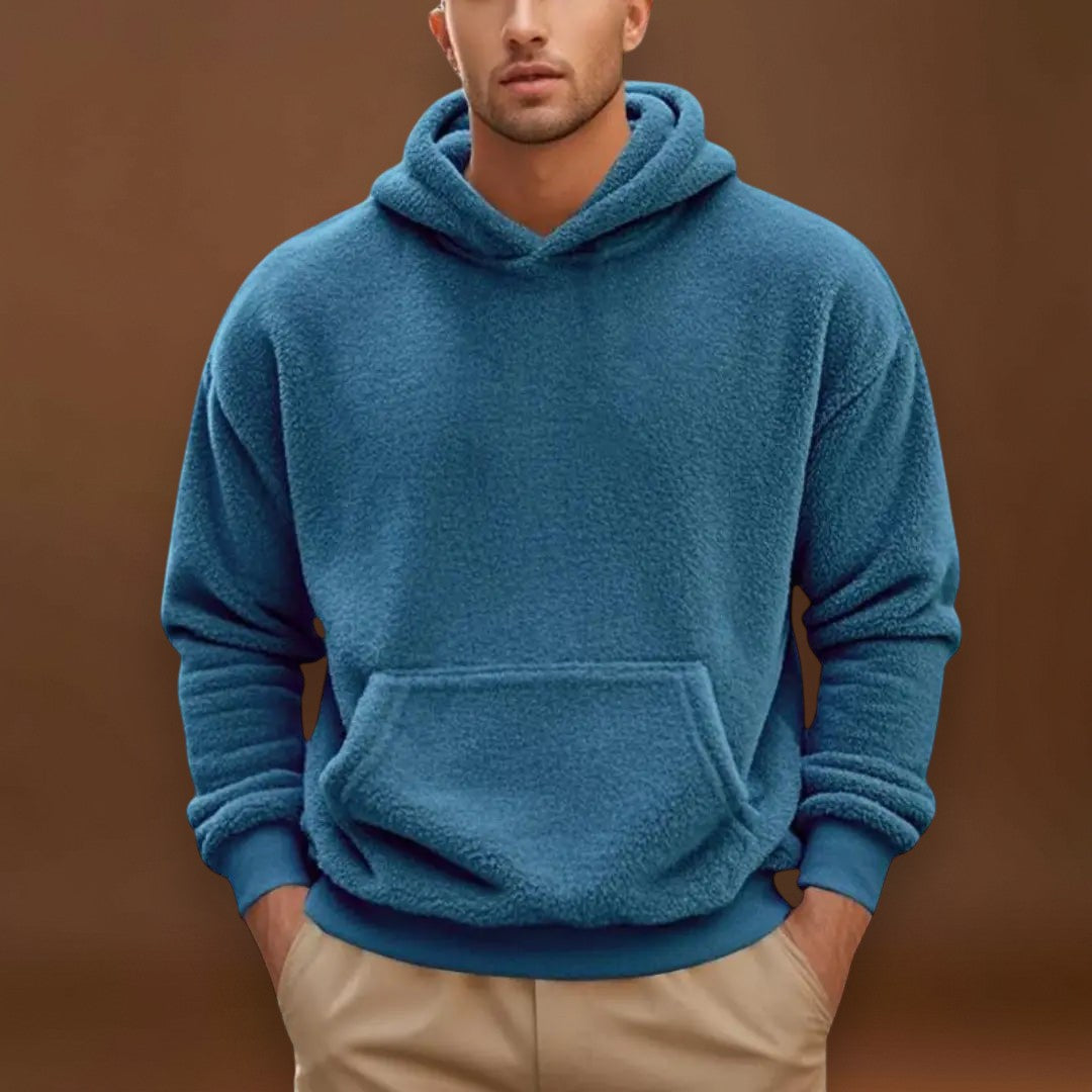 Ádori- Fleece keverék kapucnival és meleg zsebbel