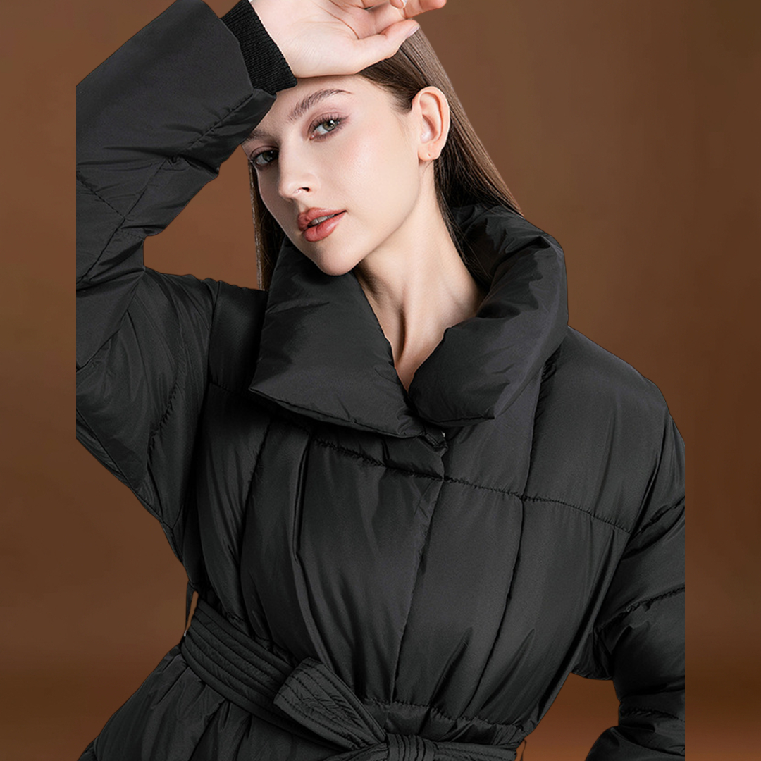 Indira - Övvel ellátott steppelt kabát