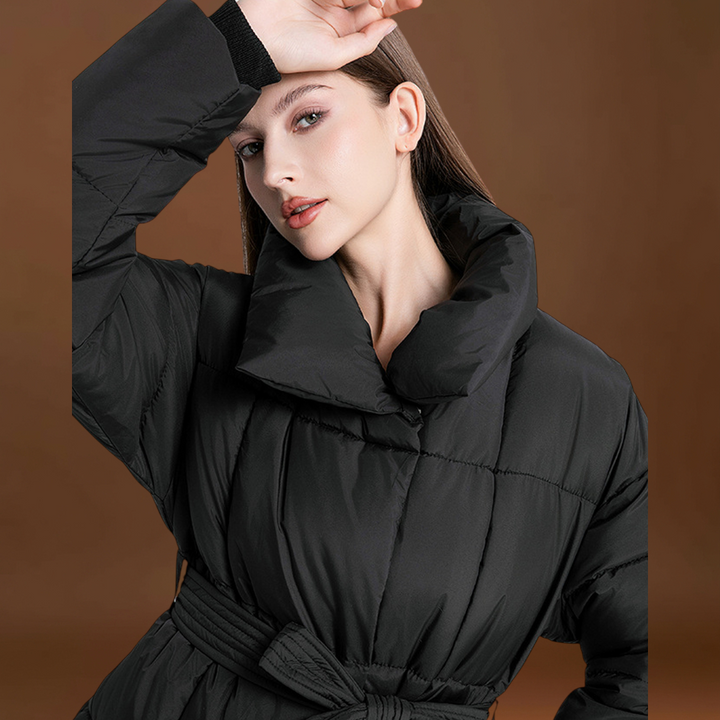 Indira - Övvel ellátott steppelt kabát