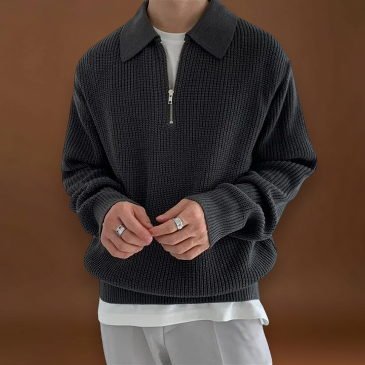 Kristóf - Kényelmes kevert fonalú pulóver