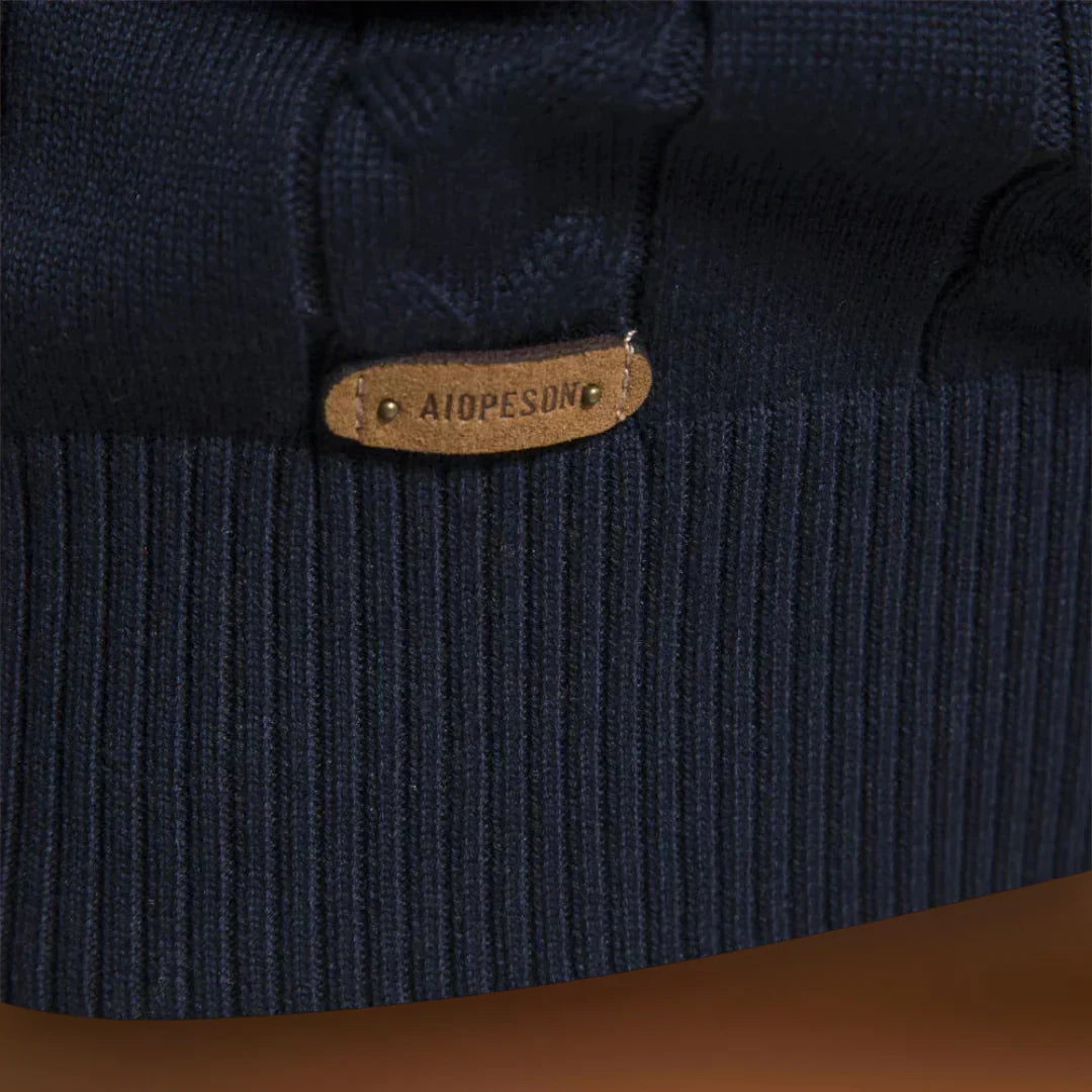 Álmos - Különleges Vegyes Fonatú Pulóver