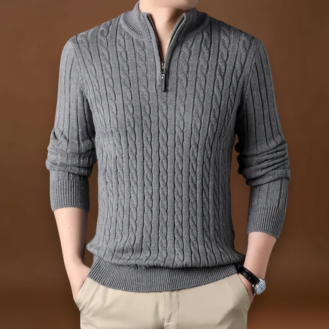 Lantos - Rövid Cipzáras Pulóver Állítható