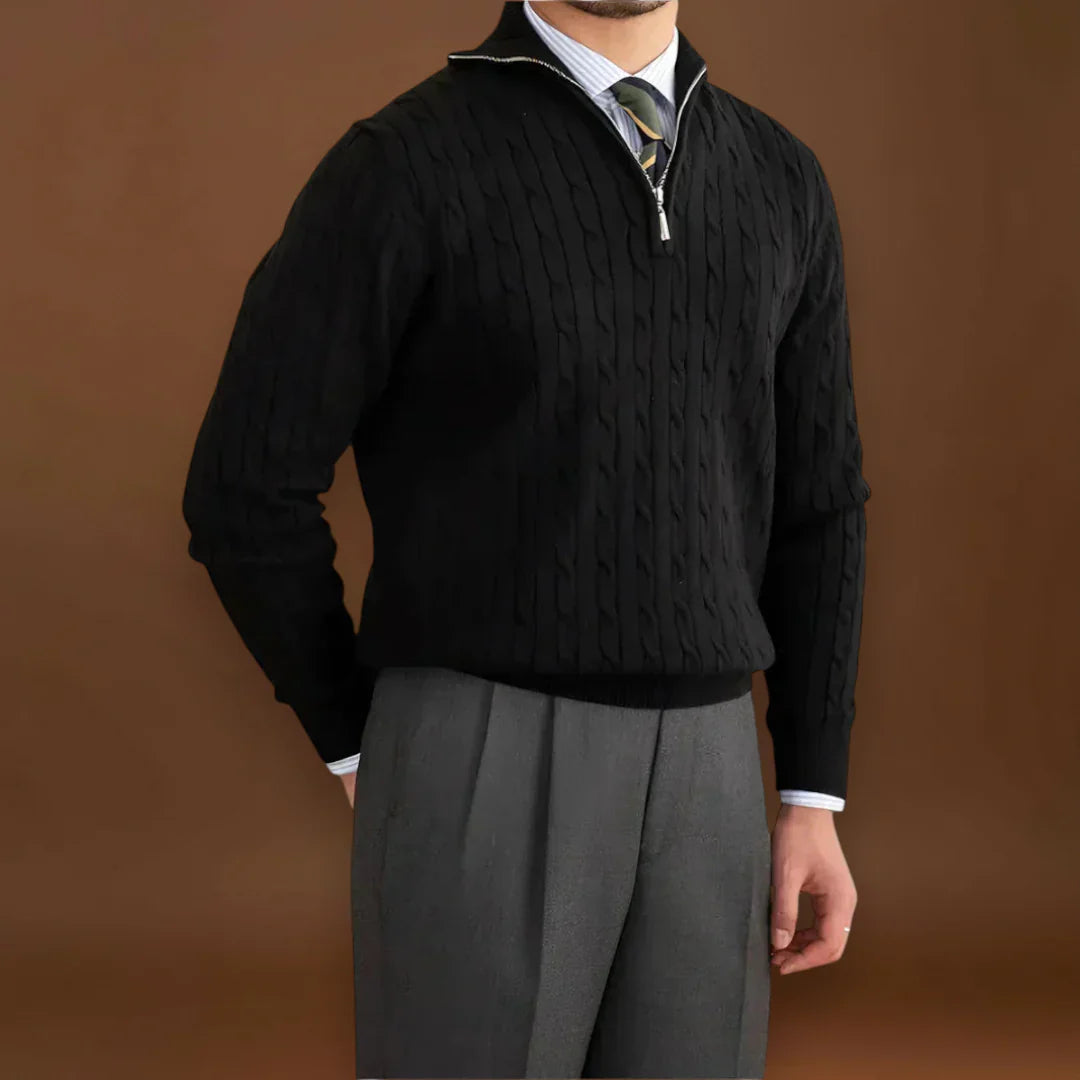 Loránd - Organikus Pamut Zsinóros Pulóver