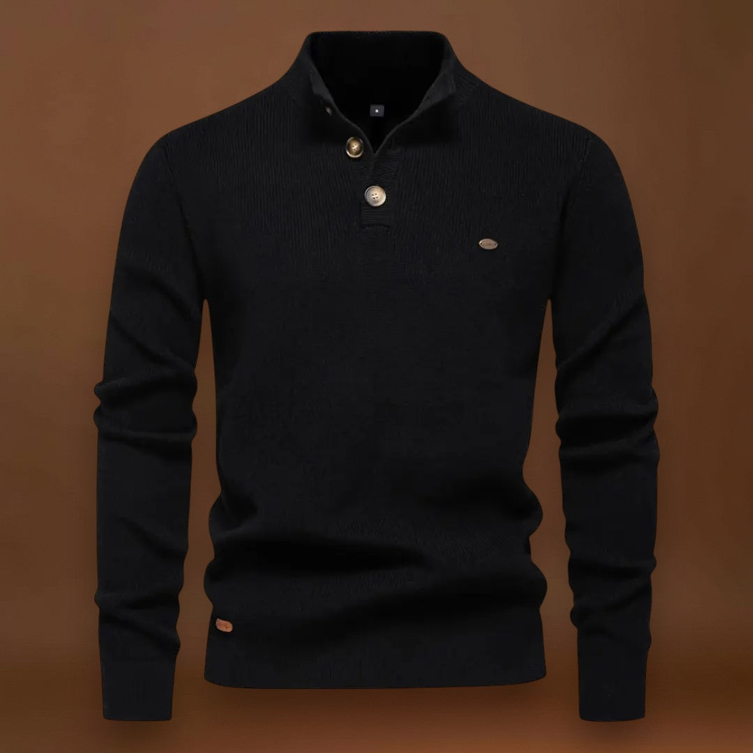 Huba - Magas Gallérú Kényelmes Pulóver