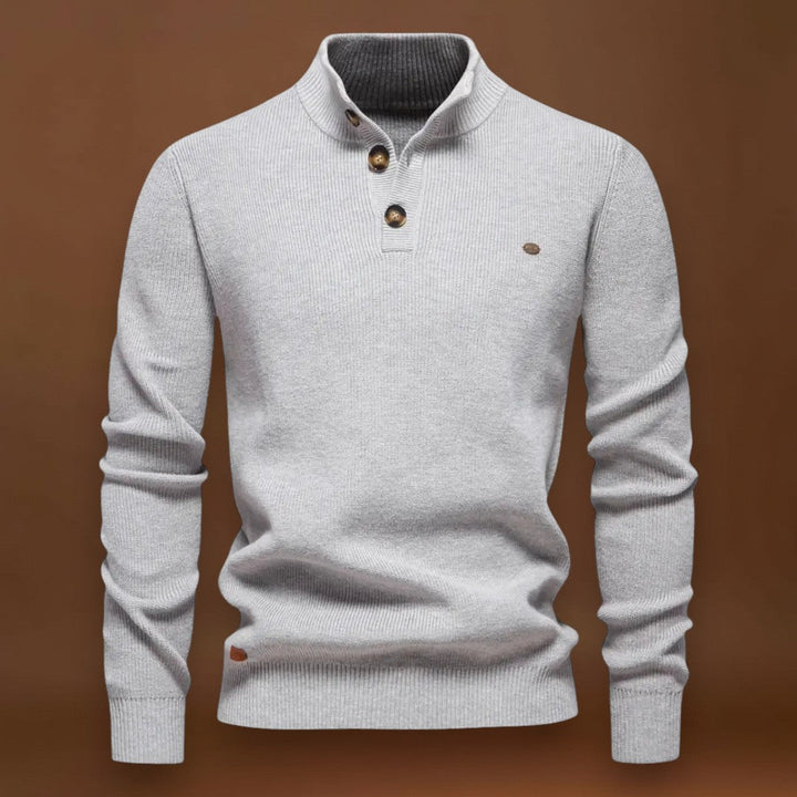 Huba - Magas Gallérú Kényelmes Pulóver