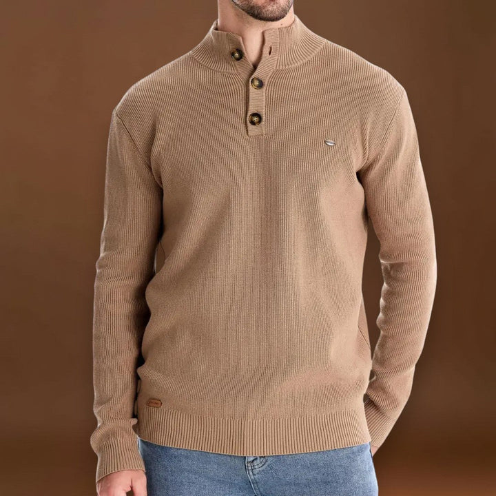 Huba - Magas Gallérú Kényelmes Pulóver