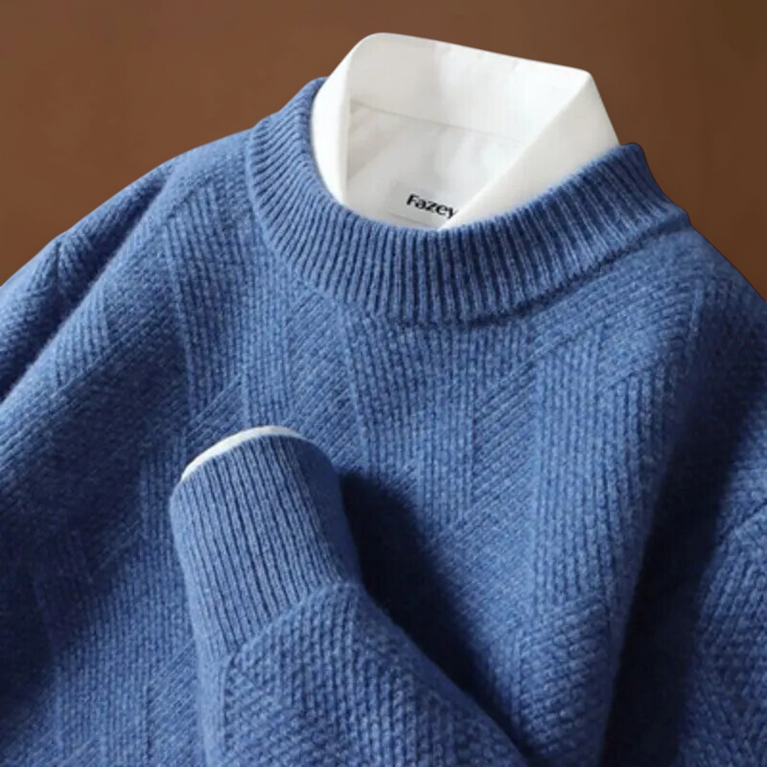 Kolos - Lélegző Jacquard Kötött Pulóver