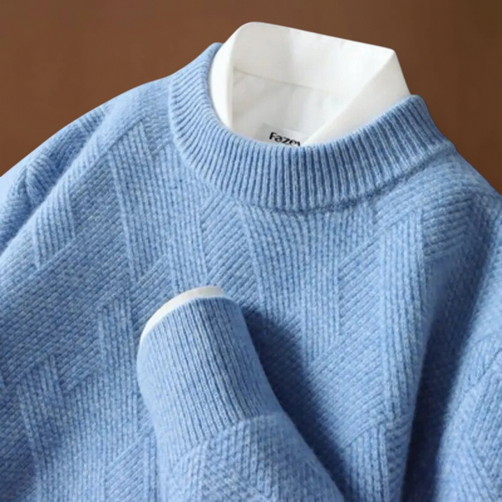 Kolos - Lélegző Jacquard Kötött Pulóver