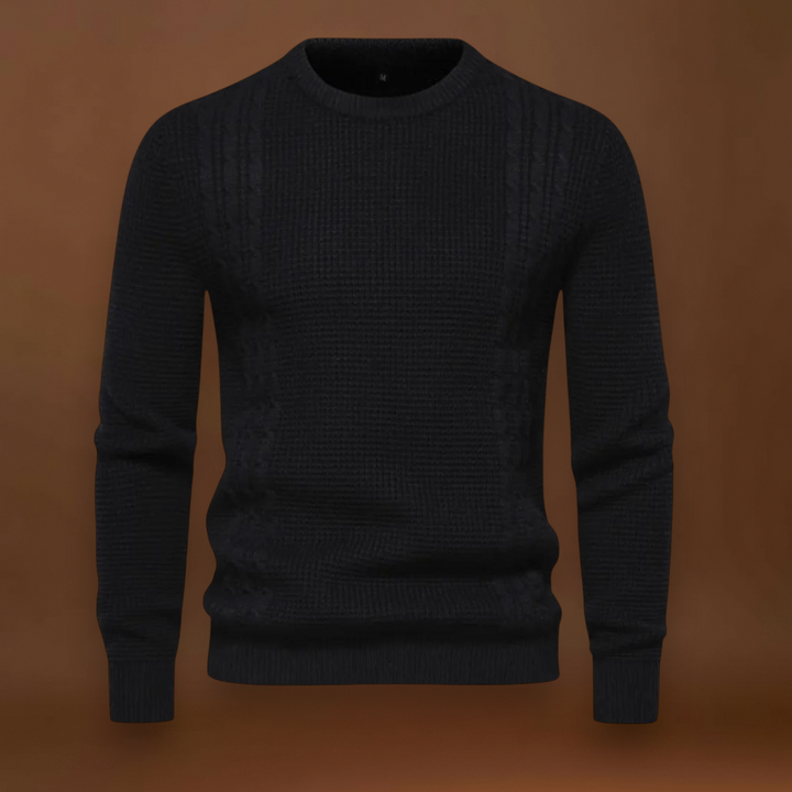 Gyula - Patchwork Kötött Pulóver Többrétegű Kényelem