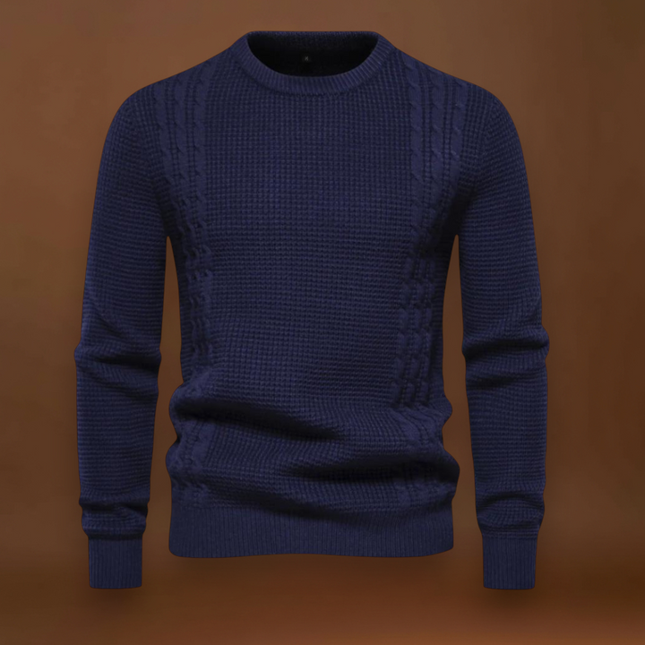 Gyula - Patchwork Kötött Pulóver Többrétegű Kényelem