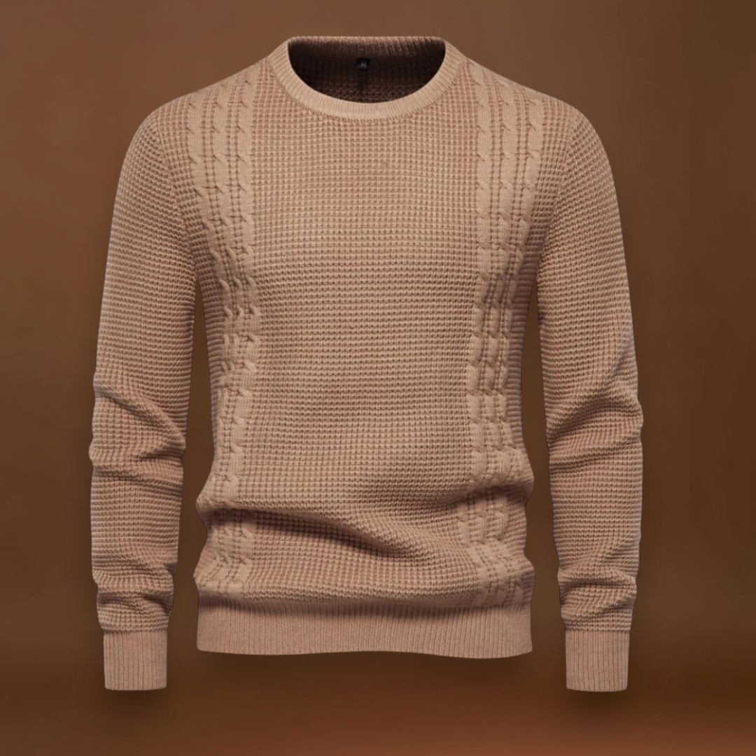 Gyula - Patchwork Kötött Pulóver Többrétegű Kényelem