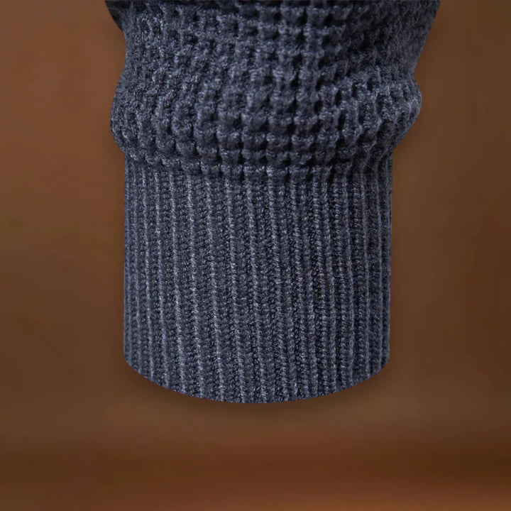 Gyula - Patchwork Kötött Pulóver Többrétegű Kényelem