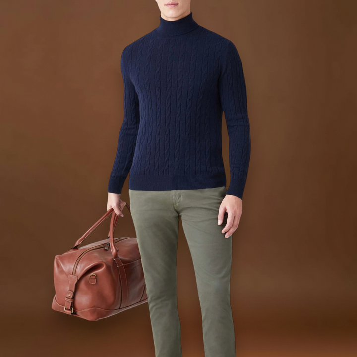 Ulászló - Extra Kényelmes Poliészter Kötött Pulóver