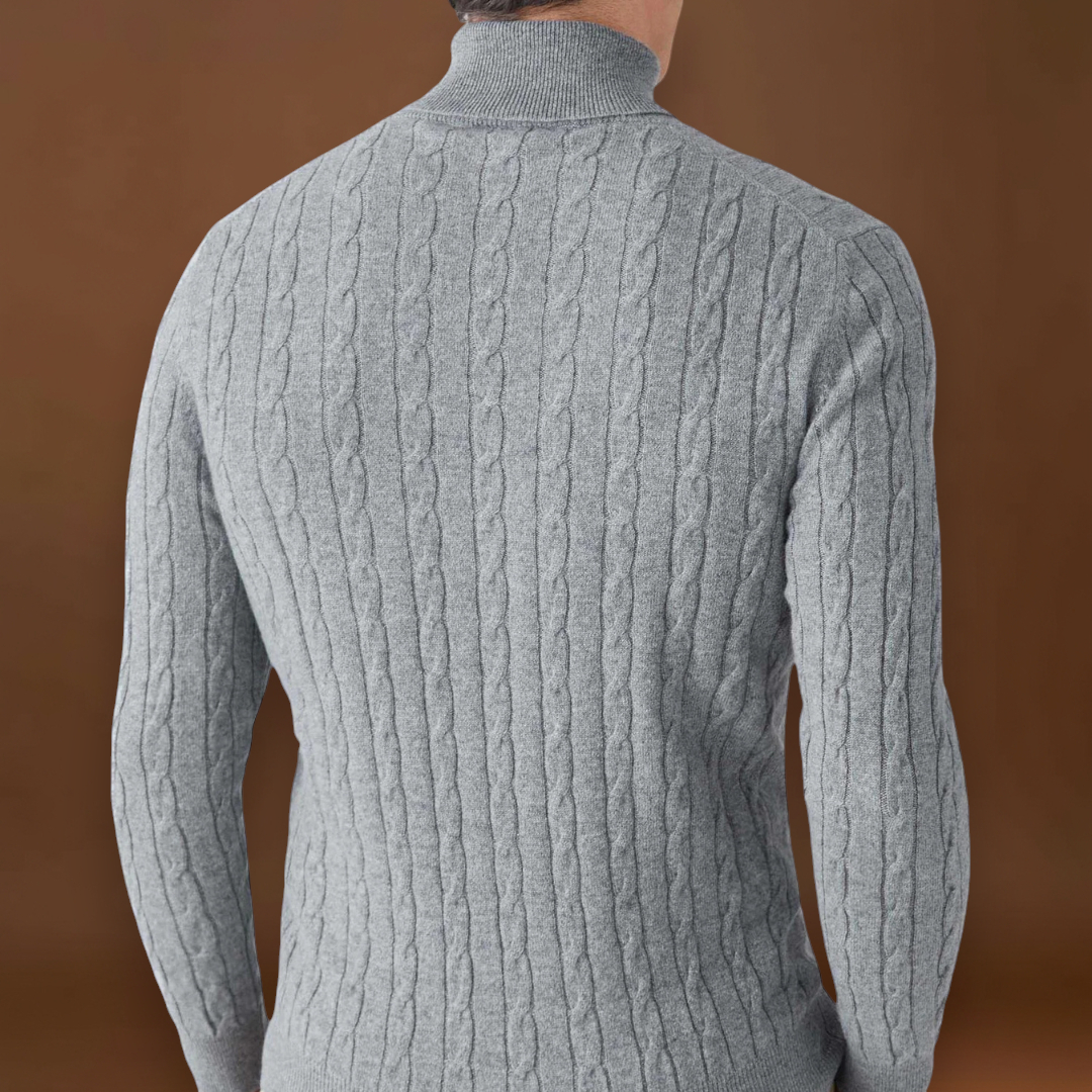 Ulászló - Extra Kényelmes Poliészter Kötött Pulóver