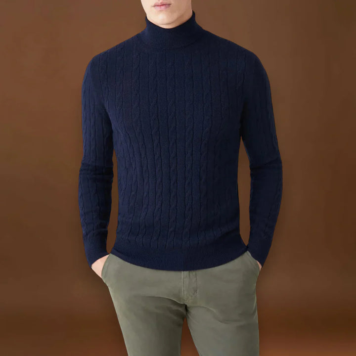 Ulászló - Extra Kényelmes Poliészter Kötött Pulóver