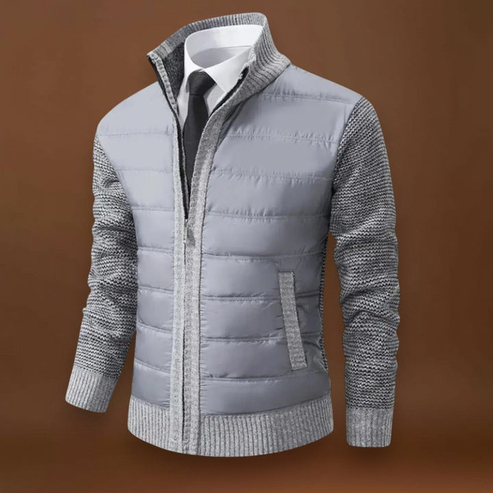 Jenő - Cipzáras Kötött Pulóver