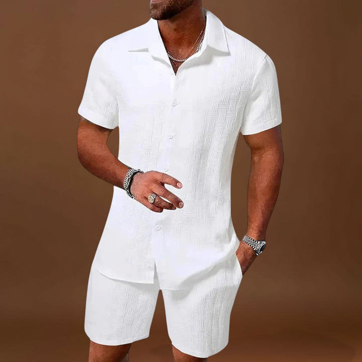 Loungewear Szett - Texturált Ing & Kényelmes Nadrág