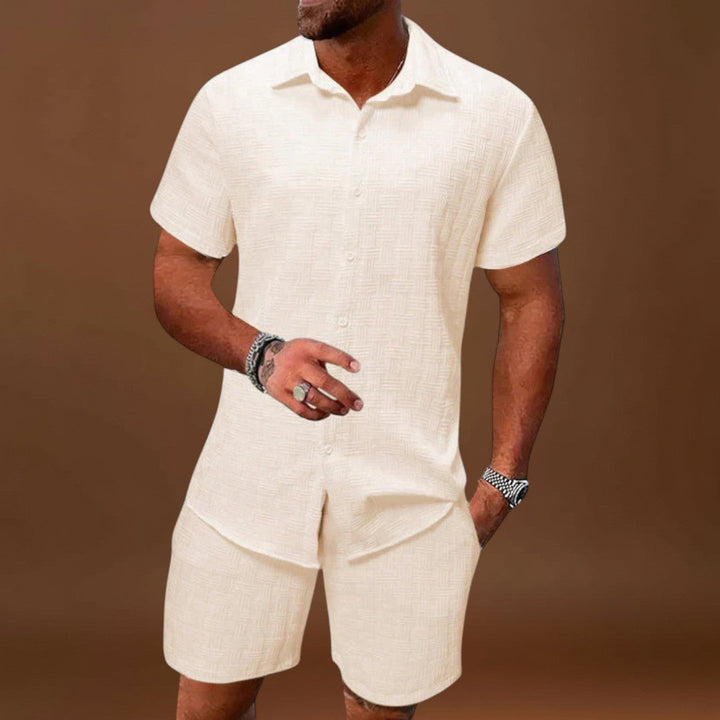 Loungewear Szett - Texturált Ing & Kényelmes Nadrág