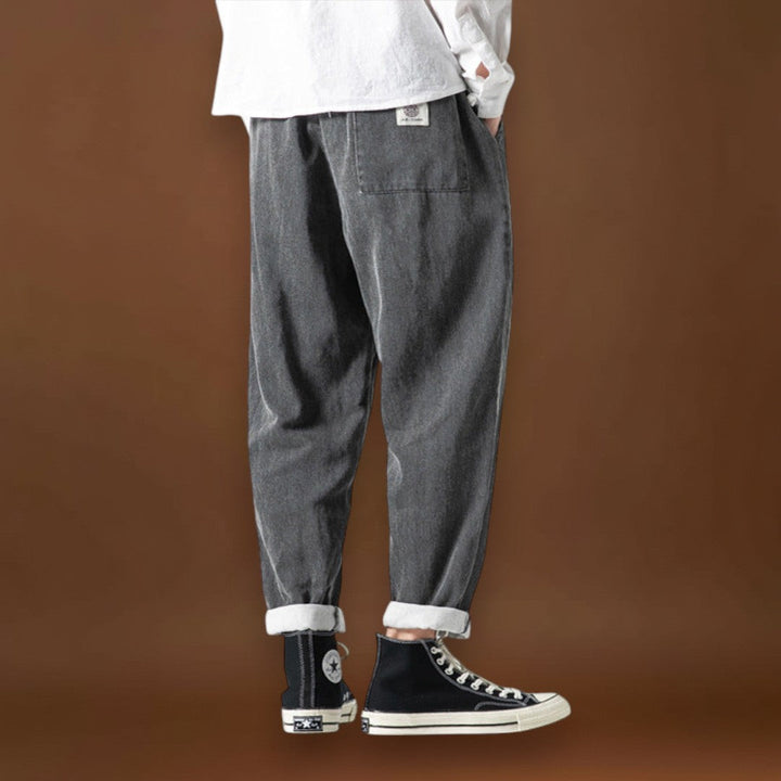 Dencső - Kényelmes farmernadrág bézs