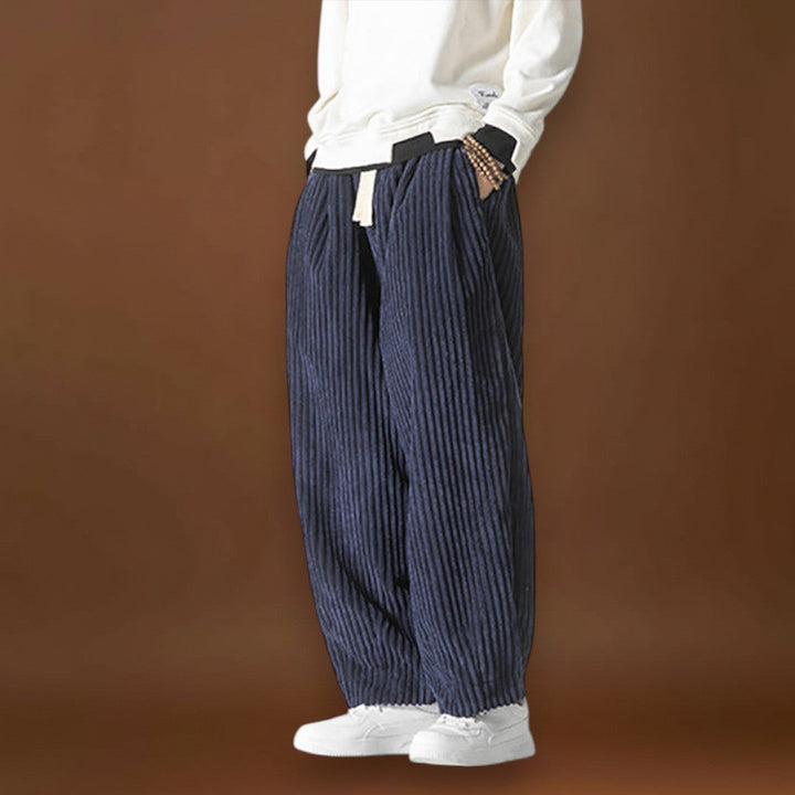 Gádor - Csíkos bársonynadrág Szürke