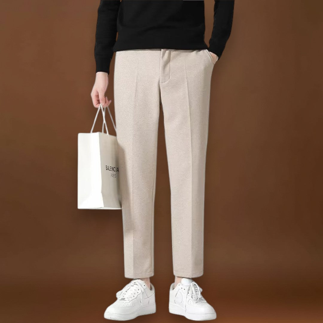 Detrik - Fekete pamut lezser nadrág