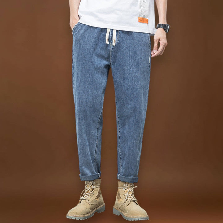 Egri - Komfortos Fekete Farmer Nadrág