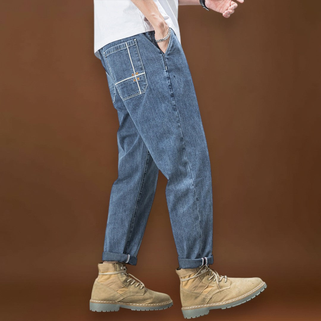 Egri - Komfortos Fekete Farmer Nadrág