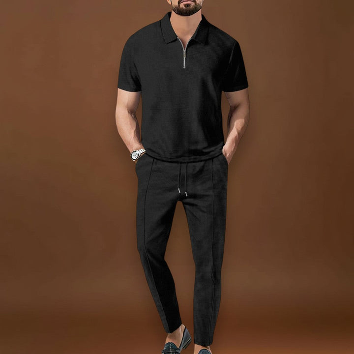 Póló és Nadrág Szett – Koordinált Megjelenés Keverék Anyagból