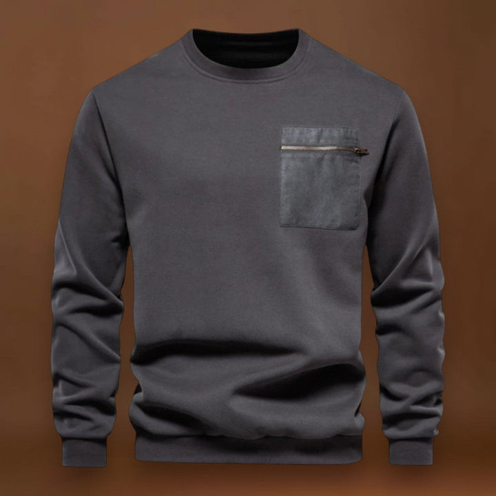 Tamás - Kényelmes Kerek Nyakú Pulóver