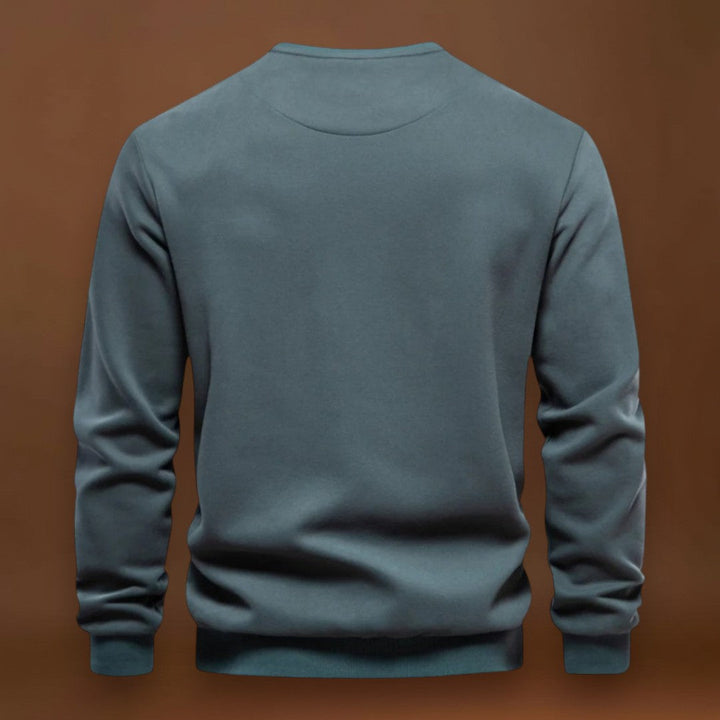 Tamás - Kényelmes Kerek Nyakú Pulóver