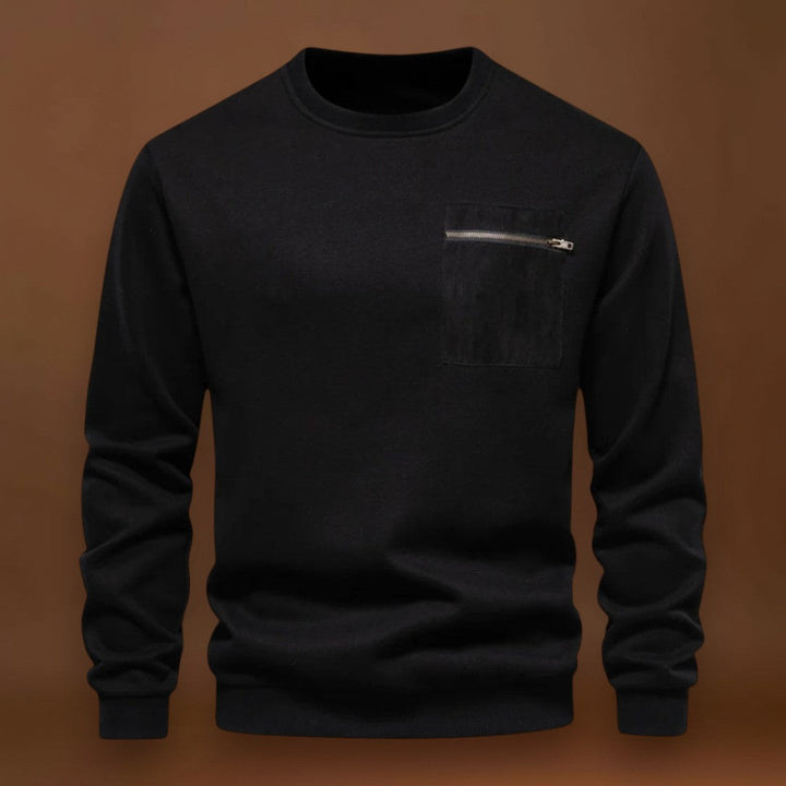 Előd - Kényelmes Kerek Nyakú Pulóver