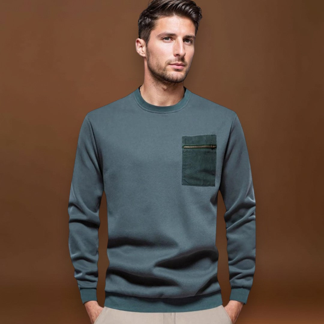 Tamás - Kényelmes Kerek Nyakú Pulóver