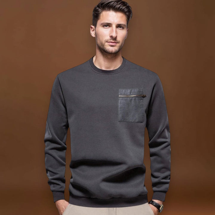 Előd - Kényelmes Kerek Nyakú Pulóver