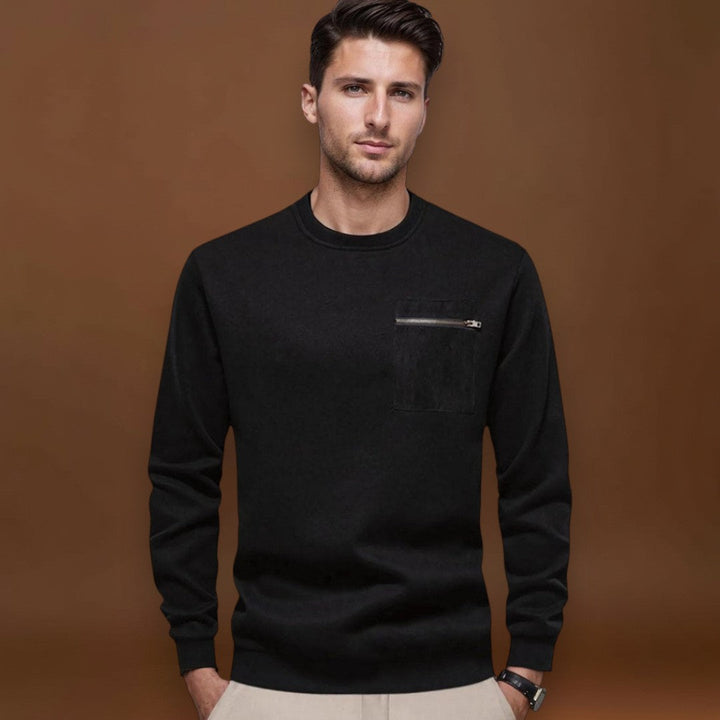 Előd - Kényelmes Kerek Nyakú Pulóver