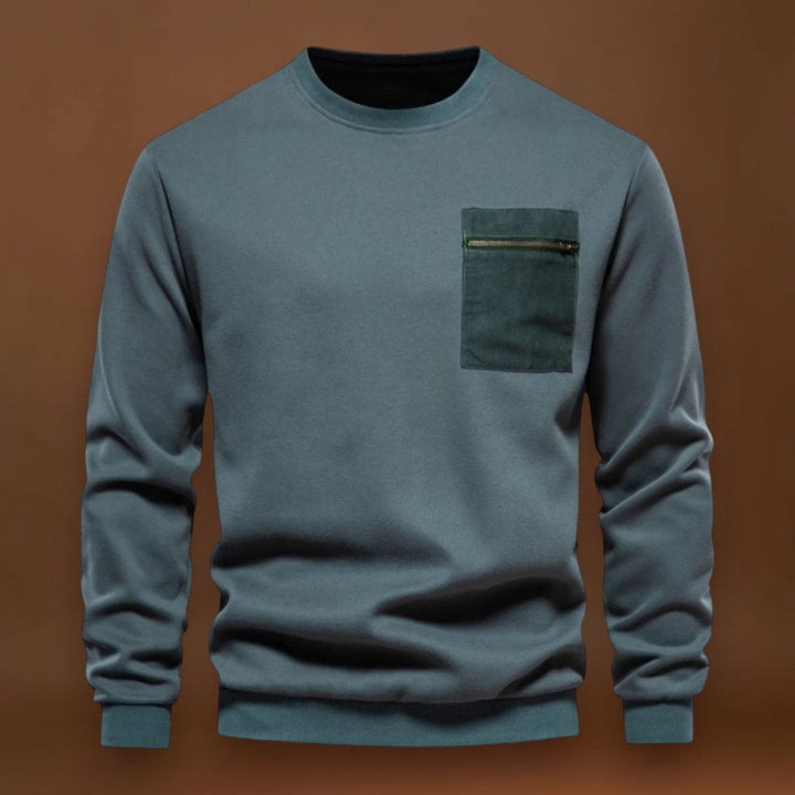 Előd - Kényelmes Kerek Nyakú Pulóver