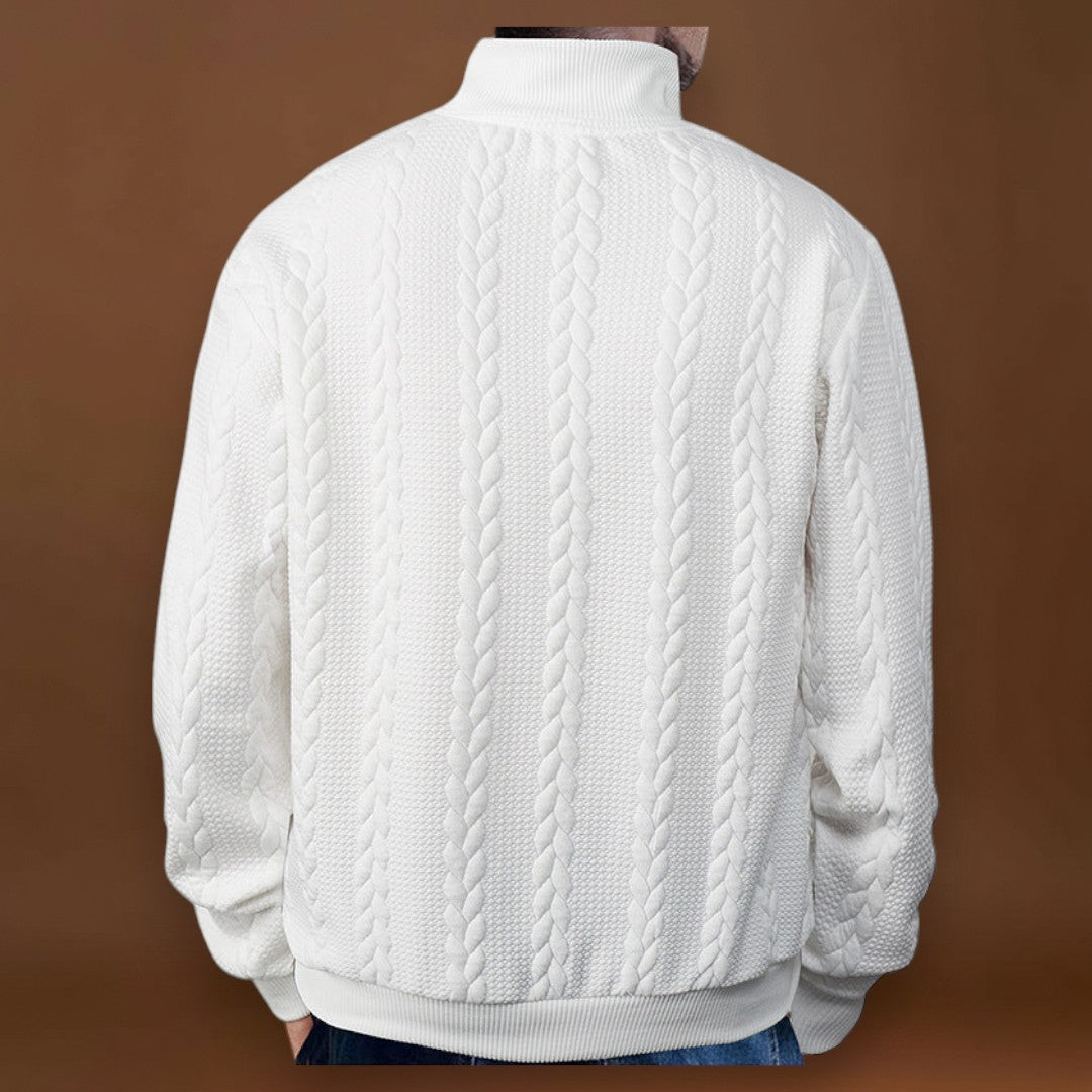 Tivadar - Fél-Zip Pulóver Finom Lélegző Szövet