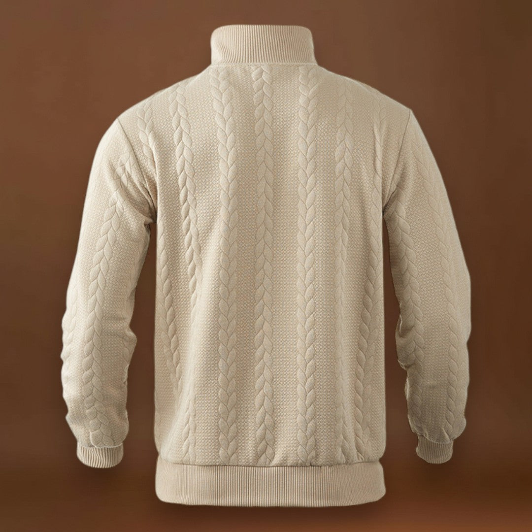 Tivadar - Fél-Zip Pulóver Finom Lélegző Szövet