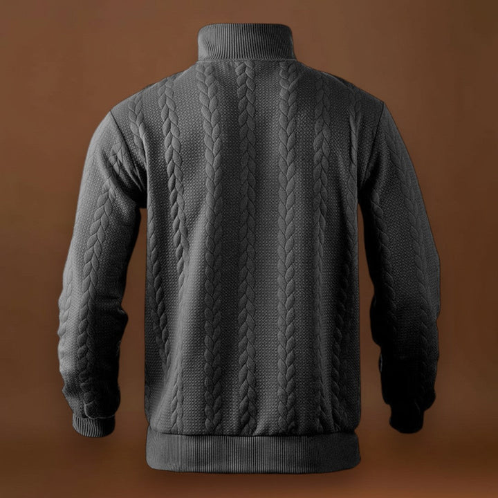 Tivadar - Fél-Zip Pulóver Finom Lélegző Szövet