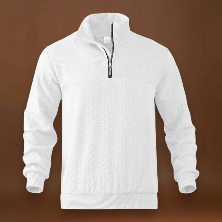 Tivadar - Fél-Zip Pulóver Finom Lélegző Szövet