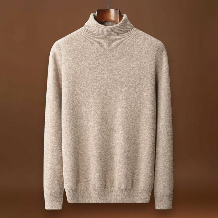 Miksa - Magasnyakú Pulóver Rugalmas Anyagból