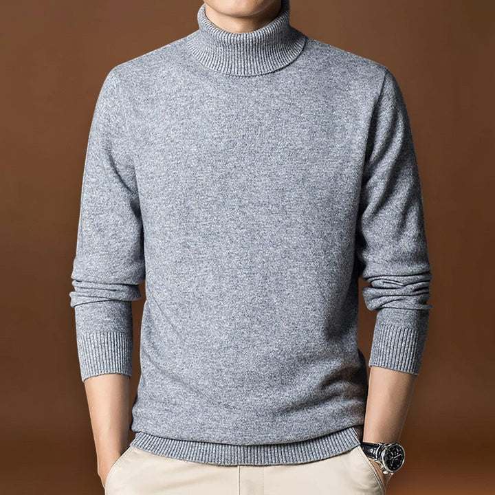 Miksa - Magasnyakú Pulóver Rugalmas Anyagból