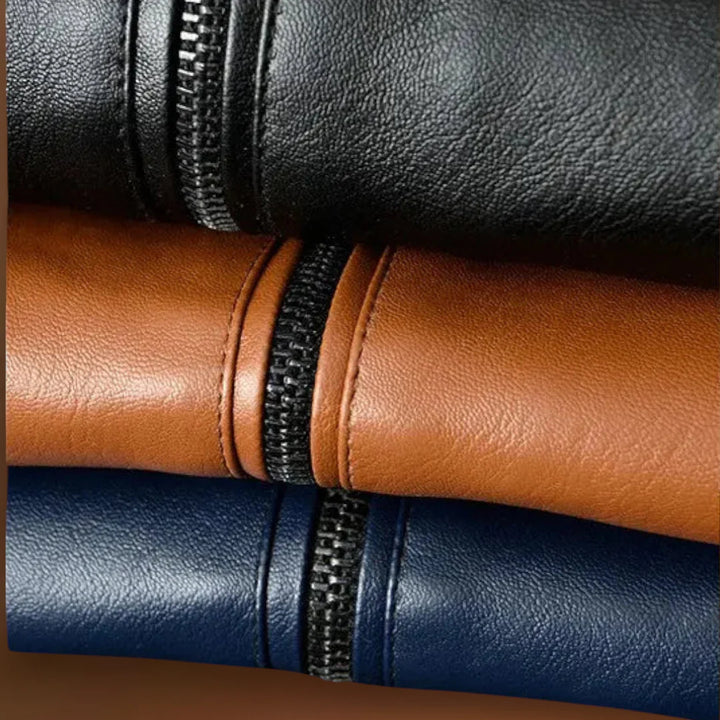 Marcell - Kényelmes bőrkabát