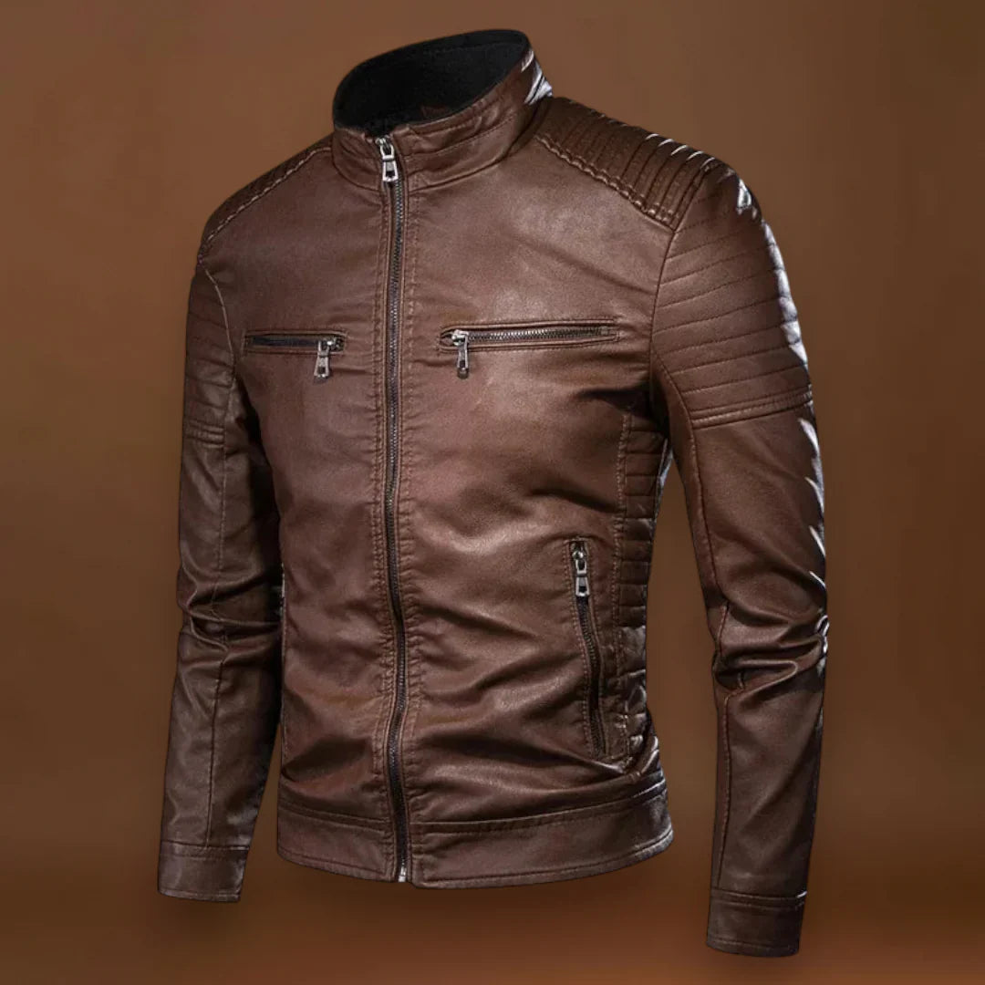 Kristián- Klasszikus bőrkabát