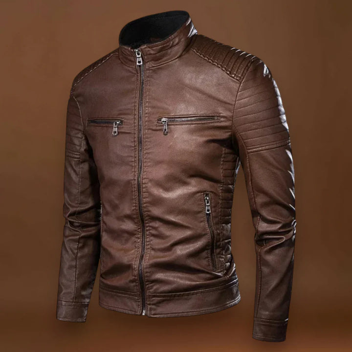 Kristián- Klasszikus bőrkabát